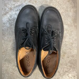 Ecco Leather Black Seawalker Shoes Men's Size EU 43 US 9/9.5